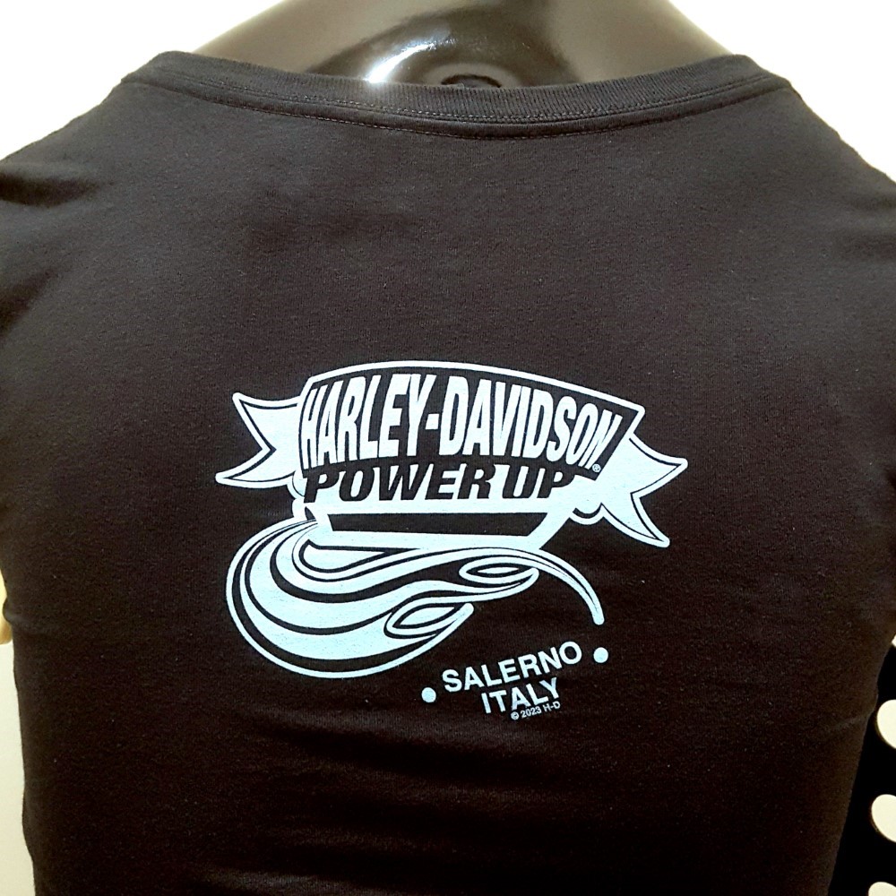 T-SHIRT HARLEY-DAVIDSON CON LOGO POWER UP SALERNO
