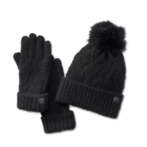 Set regalo con cappello e guanti Empower da donna - Black Beauty