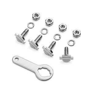 Bar & Shield License Plate Mounting Hardware Kit