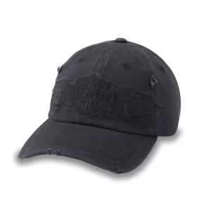 Berretto elasticizzato Flying Lap Distressed - Harley Black.