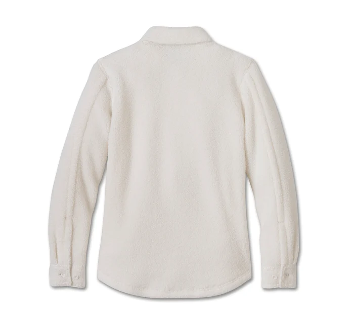 Giacca camicia in sherpa Harley-Davidson - Cloud Dancer