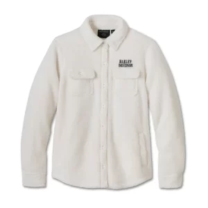 Giacca camicia in sherpa Harley-Davidson - Cloud Dancer