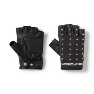 Guanti da moto fingerless H-D, borchiati