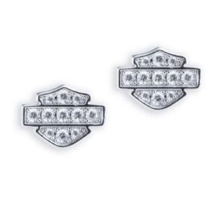 ORECCHINI A PERNO CON BAR & SHIELD