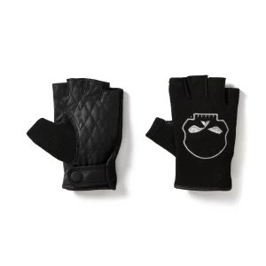 Guanti da moto fingerless in tessuto a rete Willie G Skull Graphic