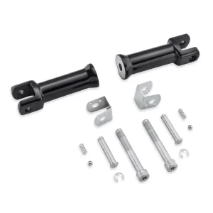 Kit supporti pedalina poggiapiedi passeggero – Nero lucido