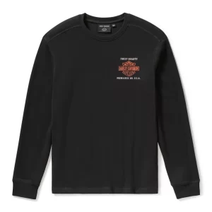 Maglia termica a maniche lunghe Parts & Service da uomo - Harley Black