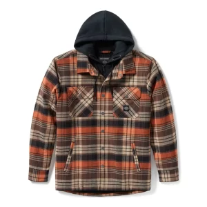 Giacca camicia con cappuccio Bar & Shield  Giacca camicia con cappuccio Bar & Shield