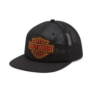 Cappellino Bar & Shield Switchback Mesh Crown