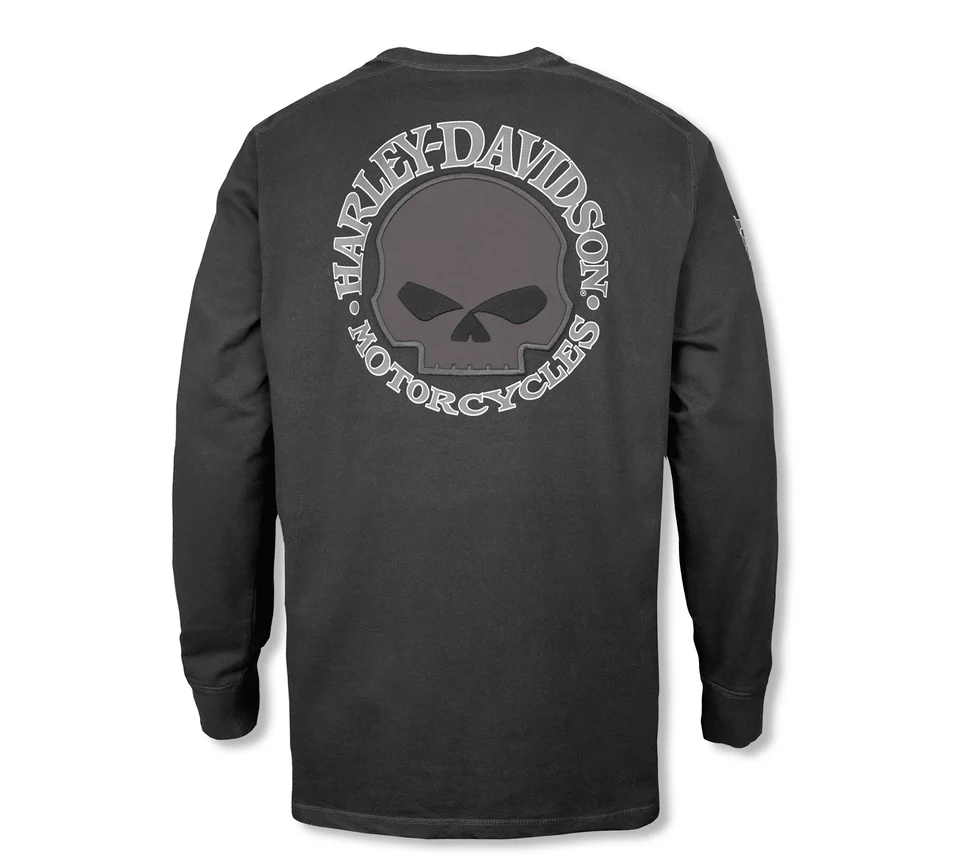 Maglietta a maniche lunghe Willie G ™ Skull - Harley Black