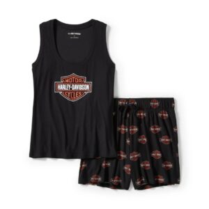 Set pigiama Bar & Shield con pantaloncino corto