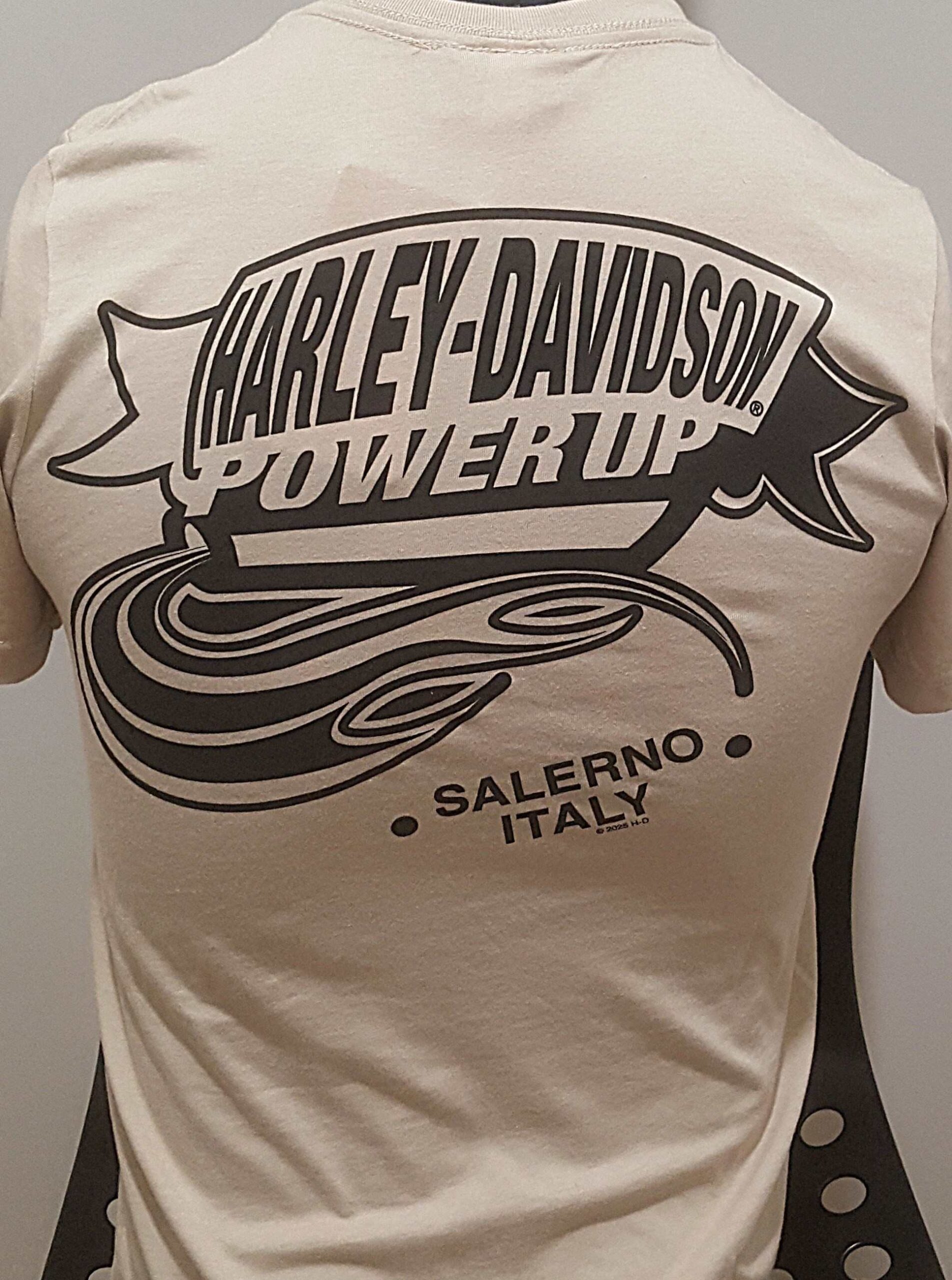 T-SHIRT HARLEY-DAVIDSON CON LOGO POWER UP SALERNO