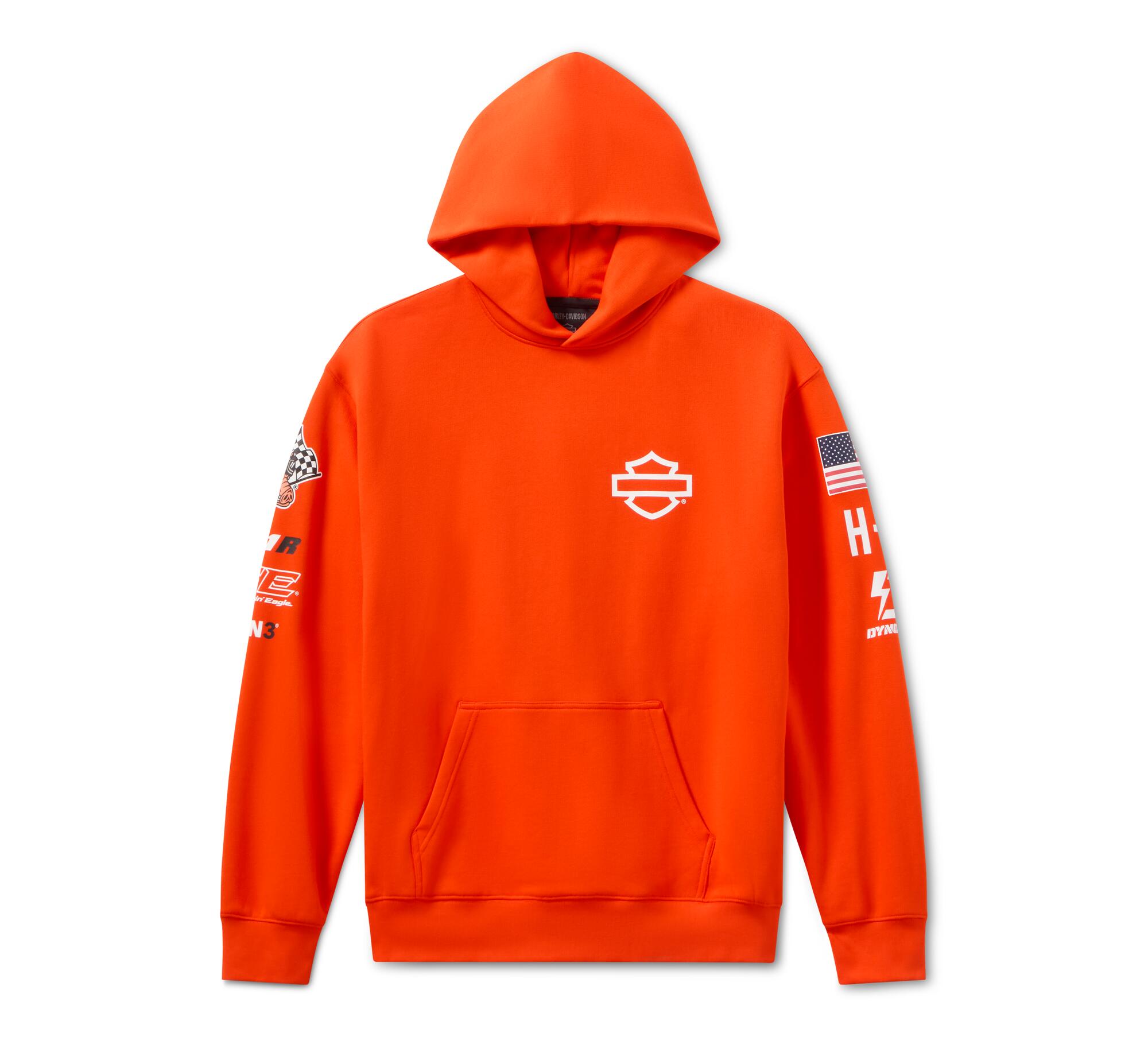 Felpa unisex con cappuccio Harley-Davidson® Factory Racing Team – Orange
