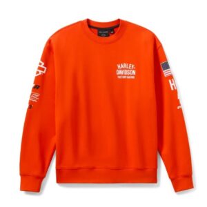 Felpa girocollo unisex Harley-Davidson® Factory Racing Team – Orange