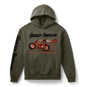 Felpa con cappuccio in pile H-D Knock Your Pants Off da uomo