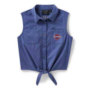 Top da donna H-D Essential con laccetti sul davanti